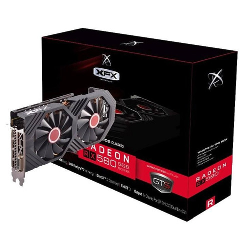 کارت گرافیک ایکس اف ایکس مدل RX 580 OC+ GTS 3X Black Edition 8GB